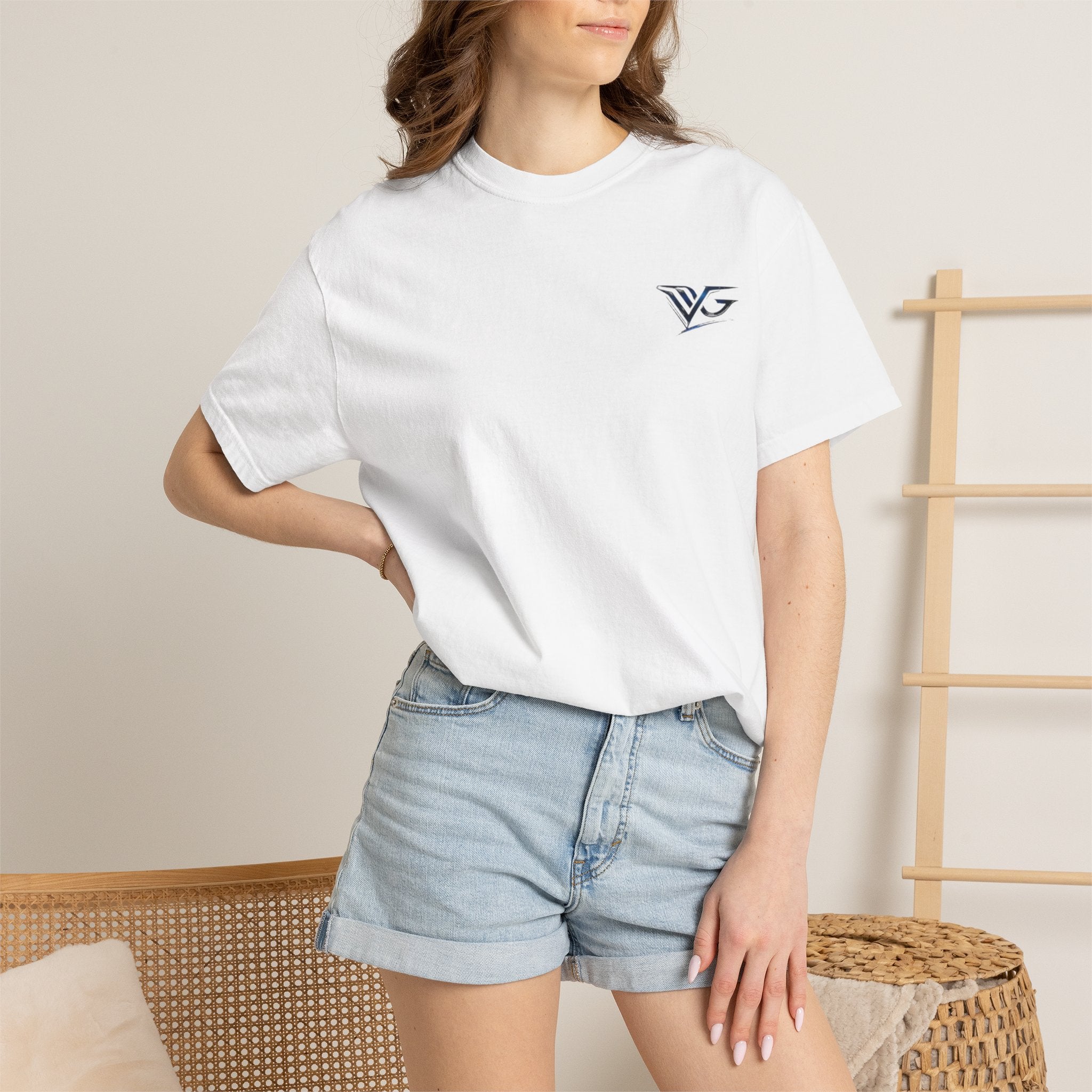 VG Logo T‑Shirt — Minimal Chest & Back Graphic Tee