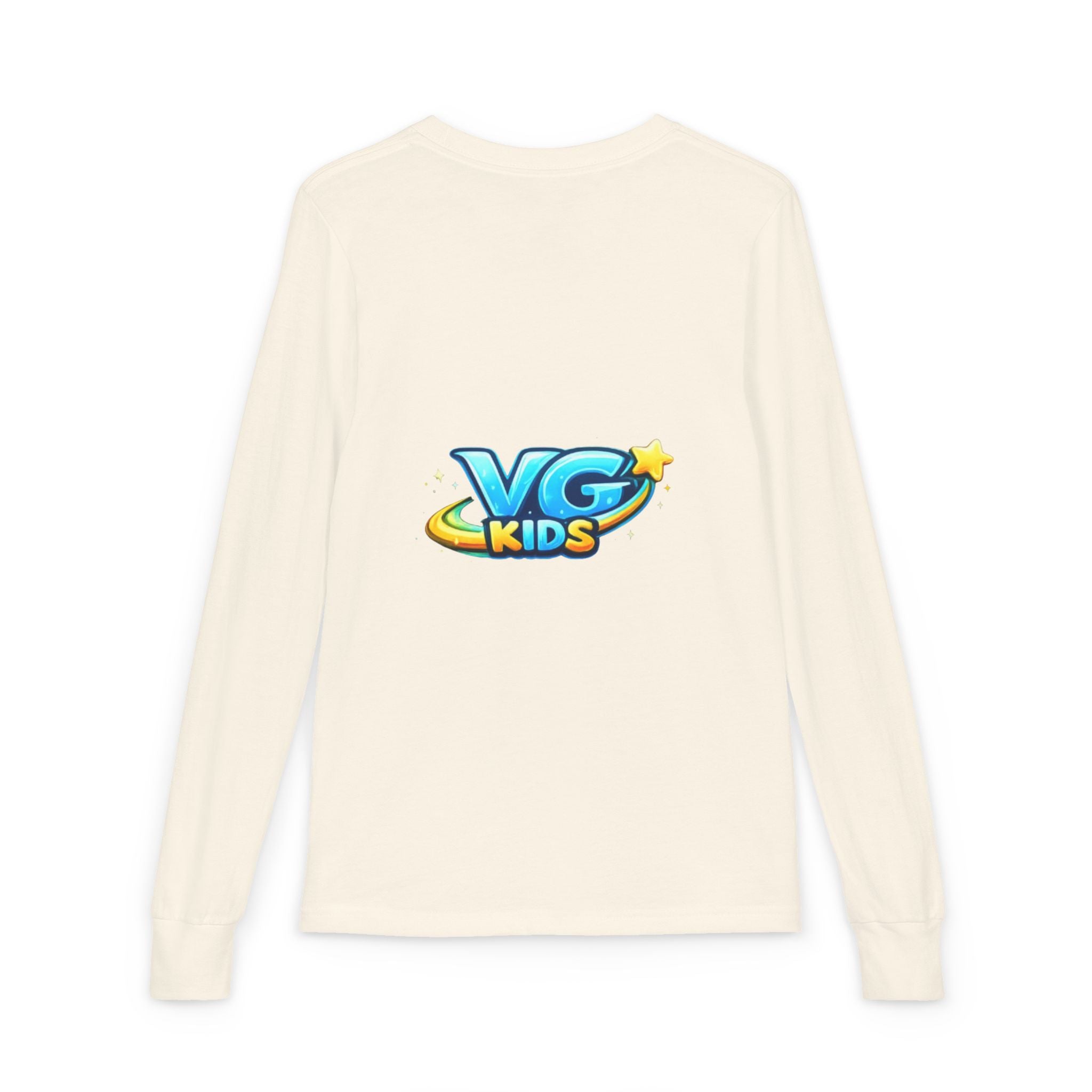 VG Kids Long Sleeve Tee — Youth Jersey Kids' Shirt with Colorful Logo