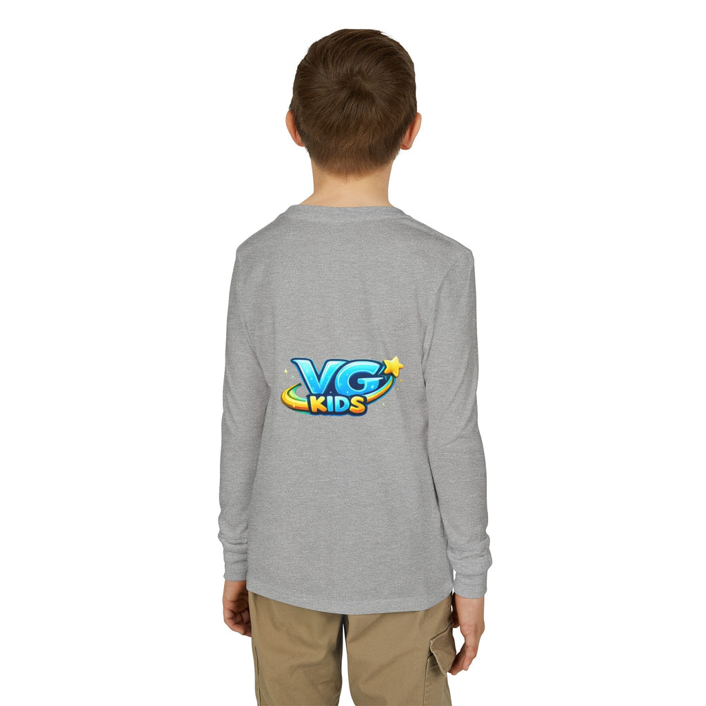 VG Kids Long Sleeve Tee — Youth Jersey Kids' Shirt with Colorful Logo
